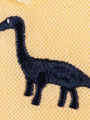 Children's Tiered Dress With Dinosaur Embroidery option 5