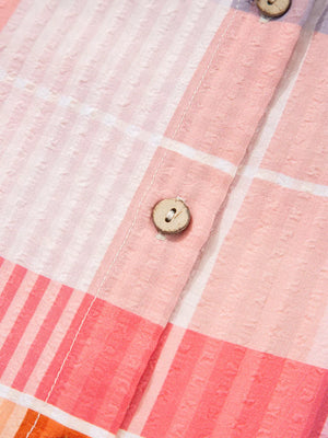 Oversized Check Tunic Shirt option 9