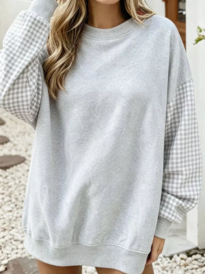 Navy Blue oversized sweatshirt with crew neck