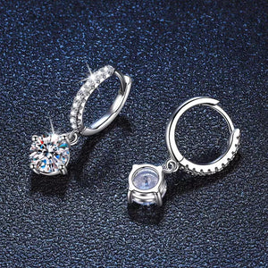 classic earrings in clear with not applicable