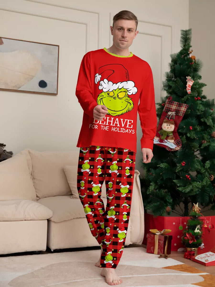 classic pajama set in Dad with crew neck