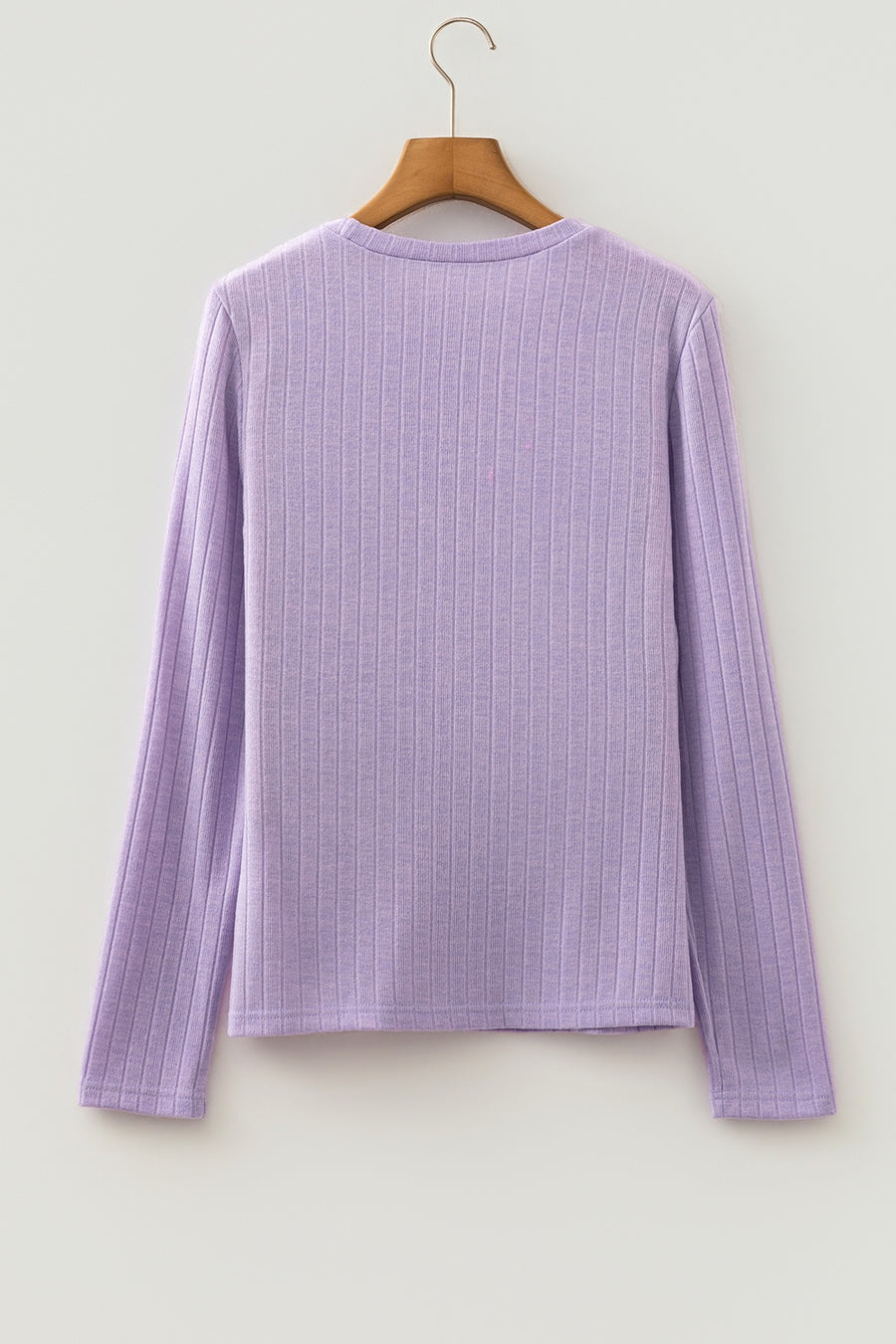 lavender t-shirt with stretch and long sleeve