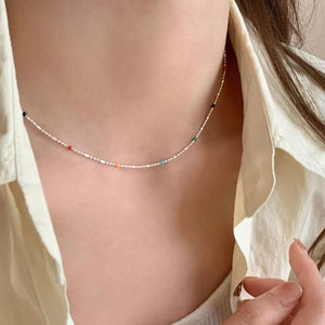 925 sterling silver Care instructions: Avoid wearing during exercise, as sweat w necklace in Silver with straight silhouette