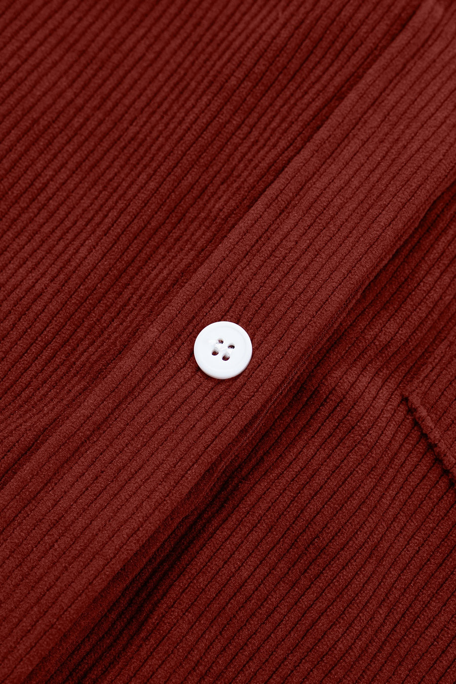 button-up shirt in Burgundy with buttoned and hip-length