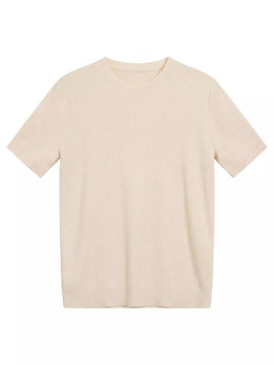 Coffee Color t-shirt with hip-length and pullover