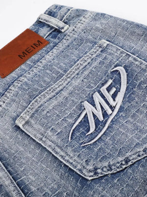 Men's Wide Leg Denim Capris option 5