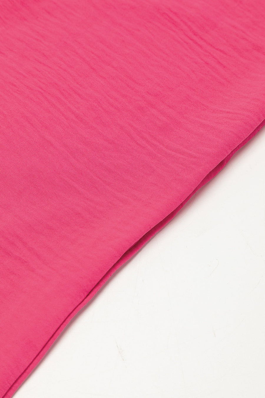 Hot Pink Oversized Shirt Romper with Pockets