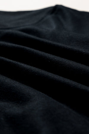 Black USA Appliqué Notch Sweatshirt