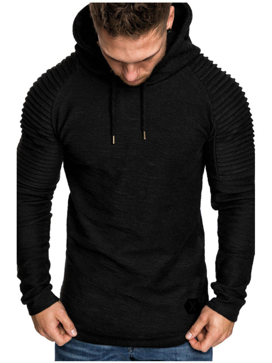 Army Green pullover hoodie with hip-length and pullover