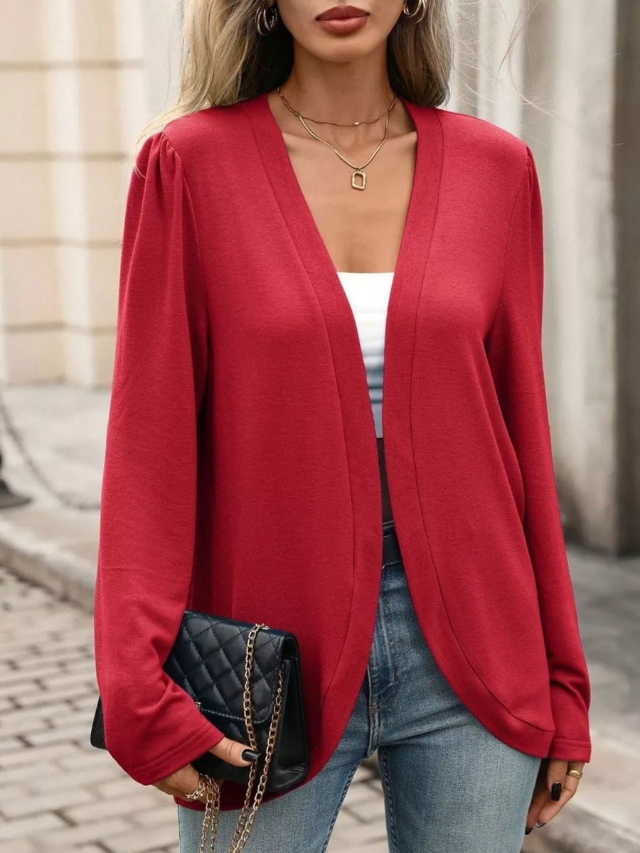 65% viscose, 30% polyester, 5% elastane Care instructions: Machine wash cold cardigan in Red with regular silhouette