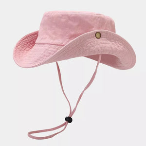 Wide Brim Sun Protection Hat in Army Green with wide brim