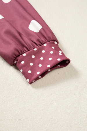modern sweatshirt in Cerise with crew neck