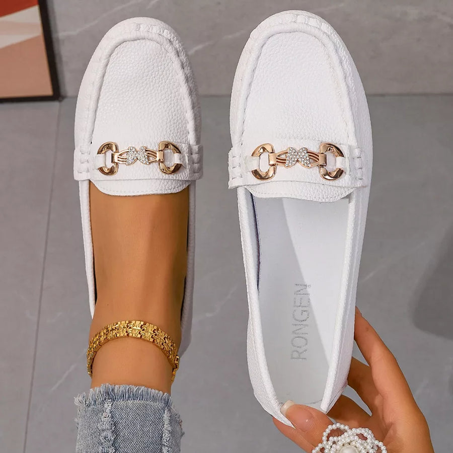 classic loafers in Black with not applicable
