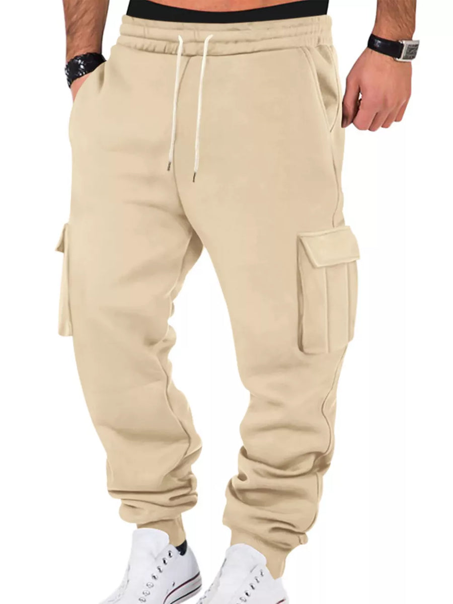 Wine Red joggers with pocketed and null