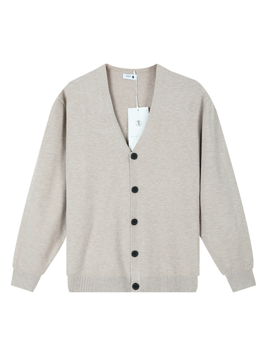 29 cardigan in Green with regular silhouette