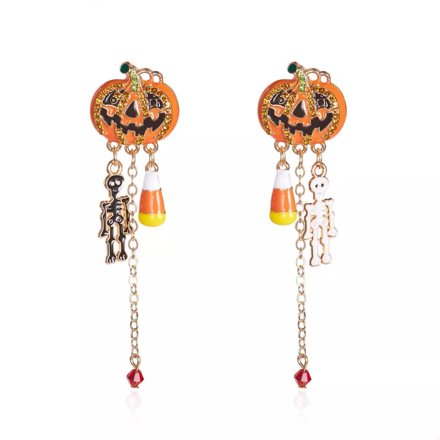 earrings featuring novelty in Sherbet with 18K Gold-Plated, Alloy, Resin, Copper, Rhinestone Care instructions: Avoid weari