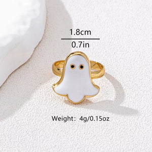 ring in Gold with novelty and 18K gold-plated