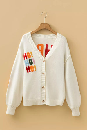 ivory cardigan with stretchy and long sleeve