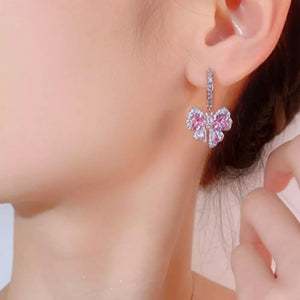 Copper,Zircon,Silver-plated Care instructions: Avoid wearing during exercise, as earrings in Silver with drop silhouette