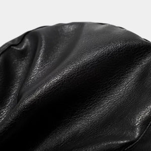 Studded Embellished Faux Leather Hat in Style B with studded