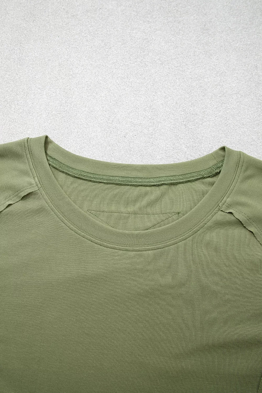 Long Sleeve Round Neck Paneling T-shirt option 9