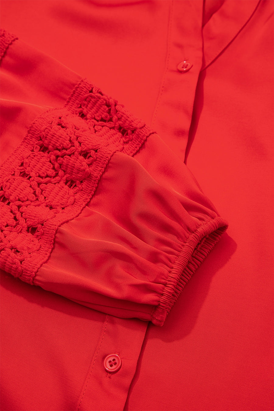 Scarlet relaxed blouse with v-neck