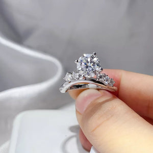 0.3 Carat 925 Sterling Silver Moissanite Ring option 4