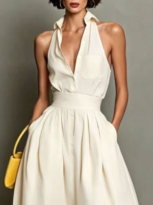 100% polyester Care instructions: Machine wash cold A-line dress in Dusty Pink with A-line silhouette