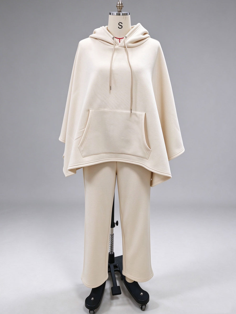 100% polyester Care instructions: Machine wash cold lounge set in Gray with loose silhouette