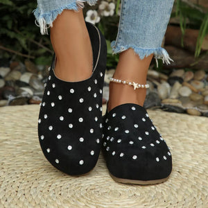 casual slip-ons in Black with not applicable