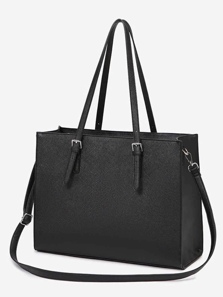 black with tote with structured