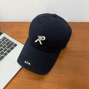 Navy Blue Letter Embroidered Baseball Cap