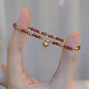 18K Gold-Plated,Alloy,Sand and gravel Care instructions: Avoid wearing during ex bracelet in Rust with fitted silhouette