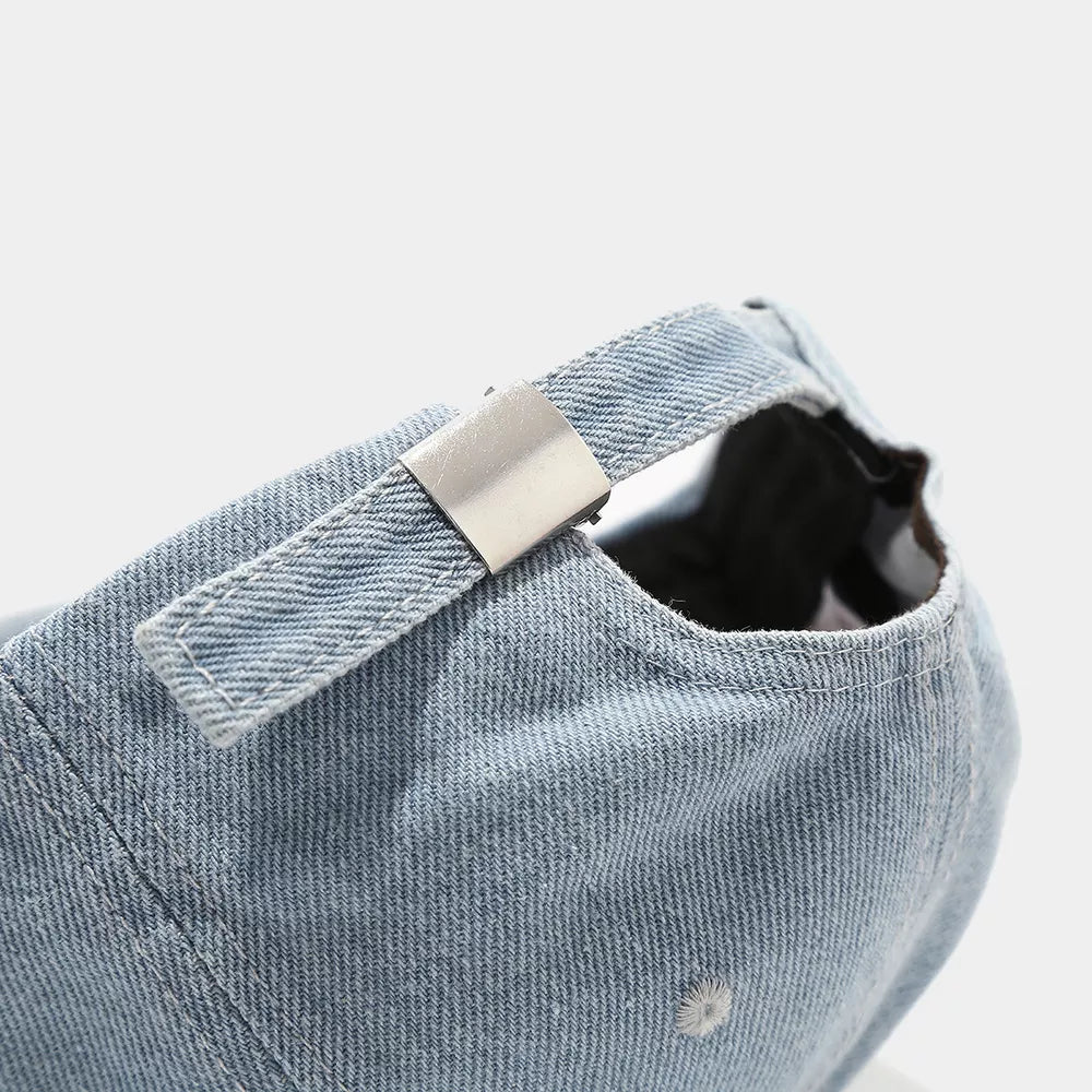 cap in Black with distressed and N/A
