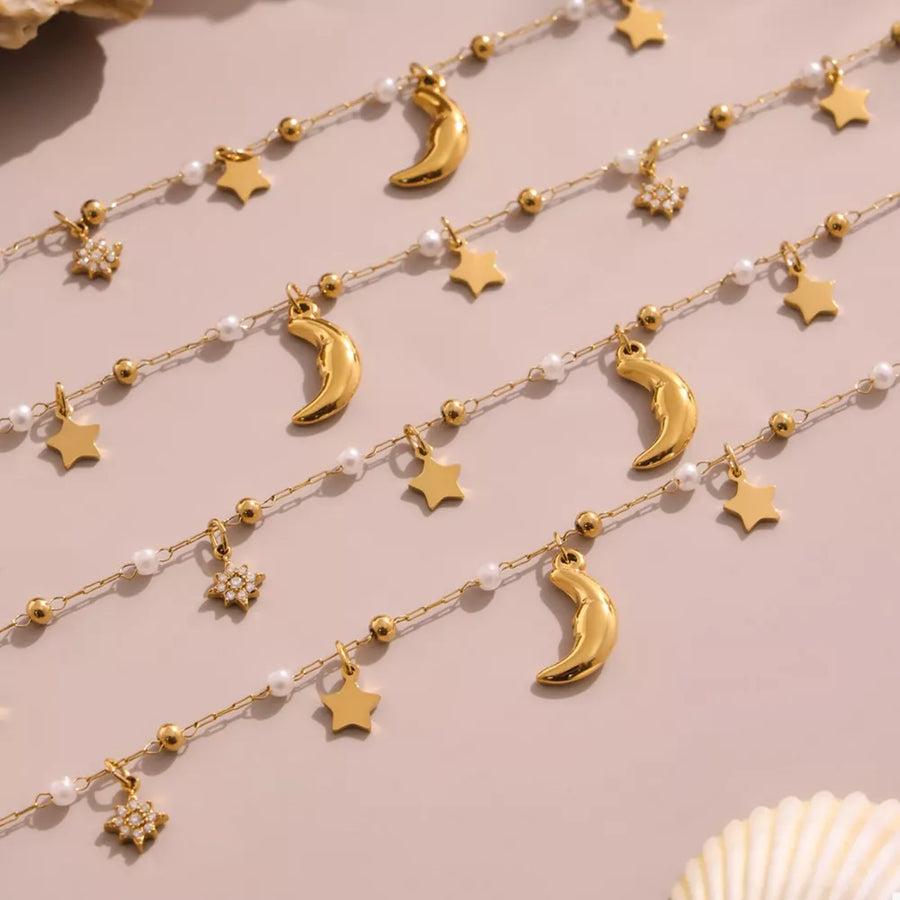 Style B necklace with star charms and not applicable