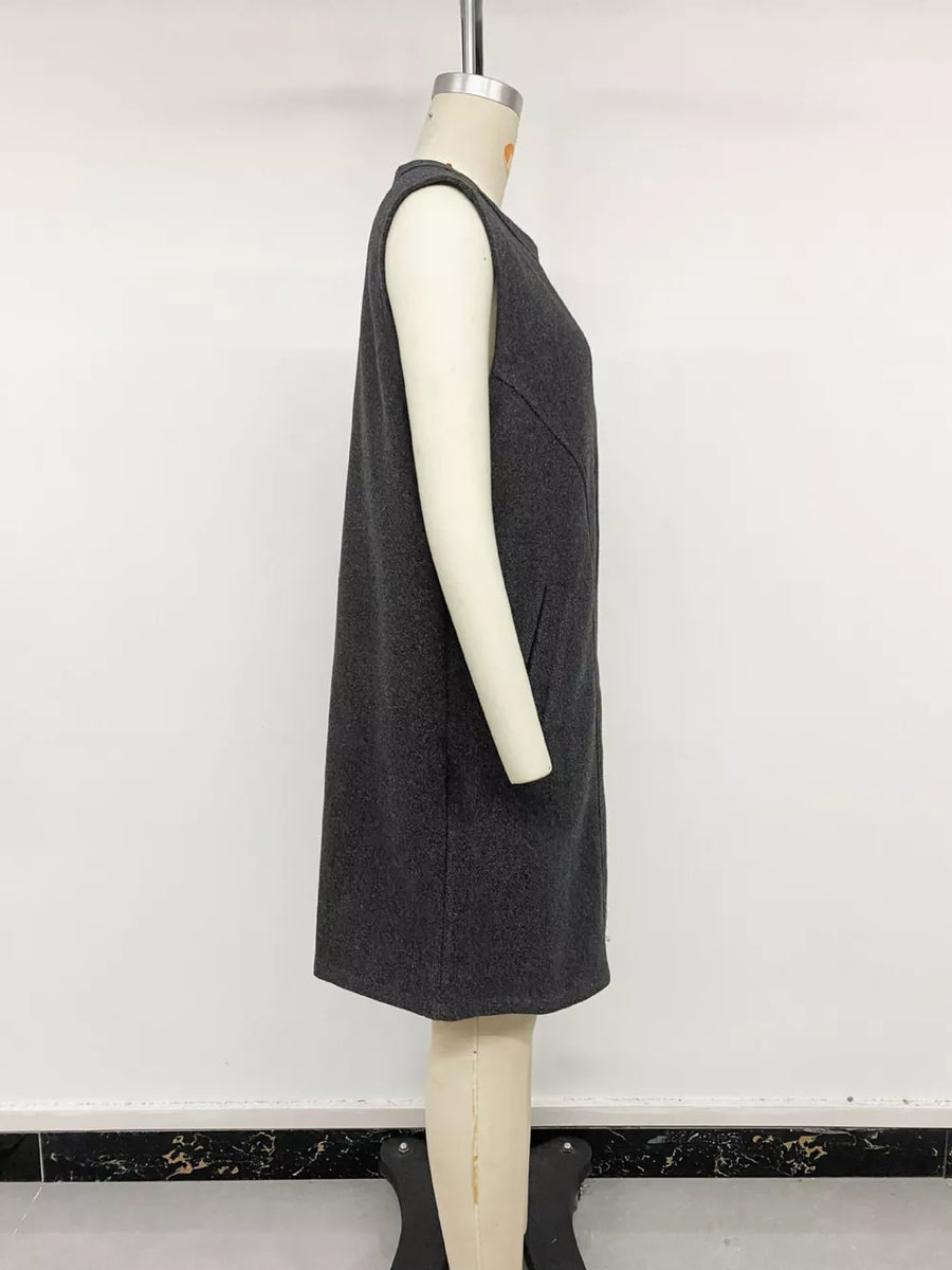 Sleeveless Longline Vest Coat option 6