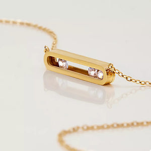 18K Gold-Plated,Titanium Steel,Rhinestone Care instructions: 1 necklace in Style A with n/a silhouette