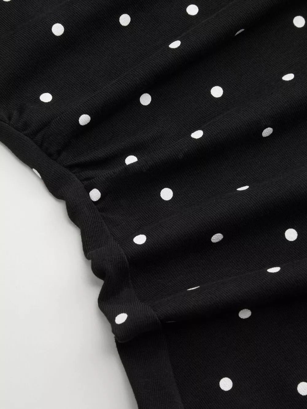 mini dress featuring polka dot in Black with 95% viscose, 5% elastane Care instructions: Machine wash cold texture