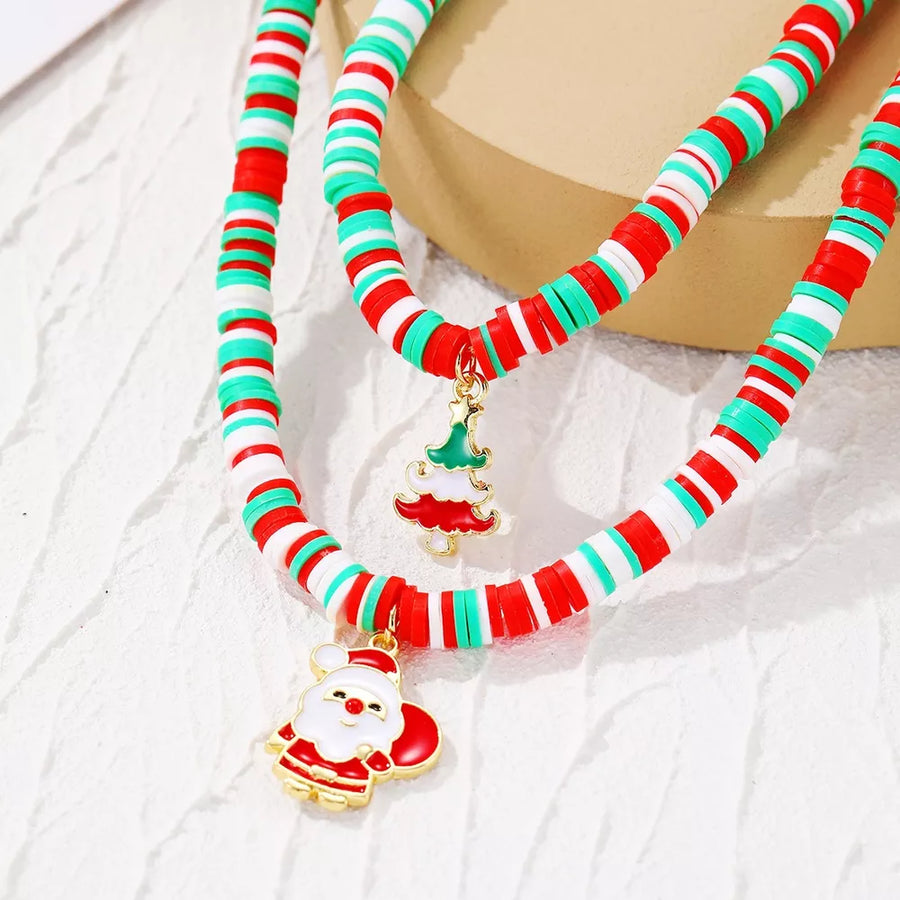 Red necklace with collarbone length and lobster clasp