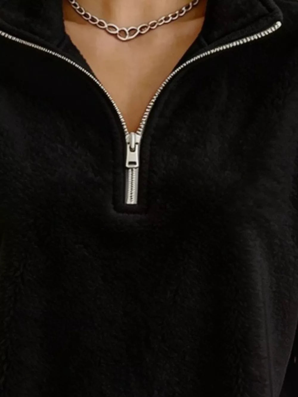 sweatshirt in Army Green with plus-size and hip-length