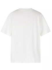 Men's Artistic Graphic Round Neck T-shirt in White