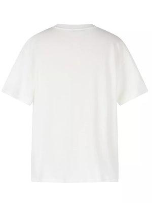 Men's Artistic Graphic Round Neck T-shirt in White