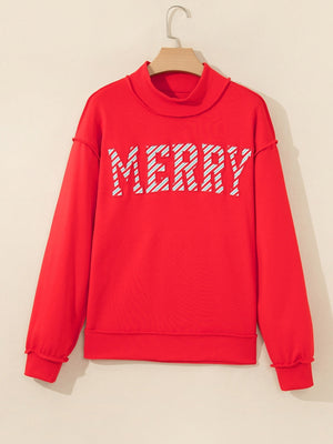 sweatshirt featuring graphic print in Red with 100% polyester Care instructions: Machine wash cold texture