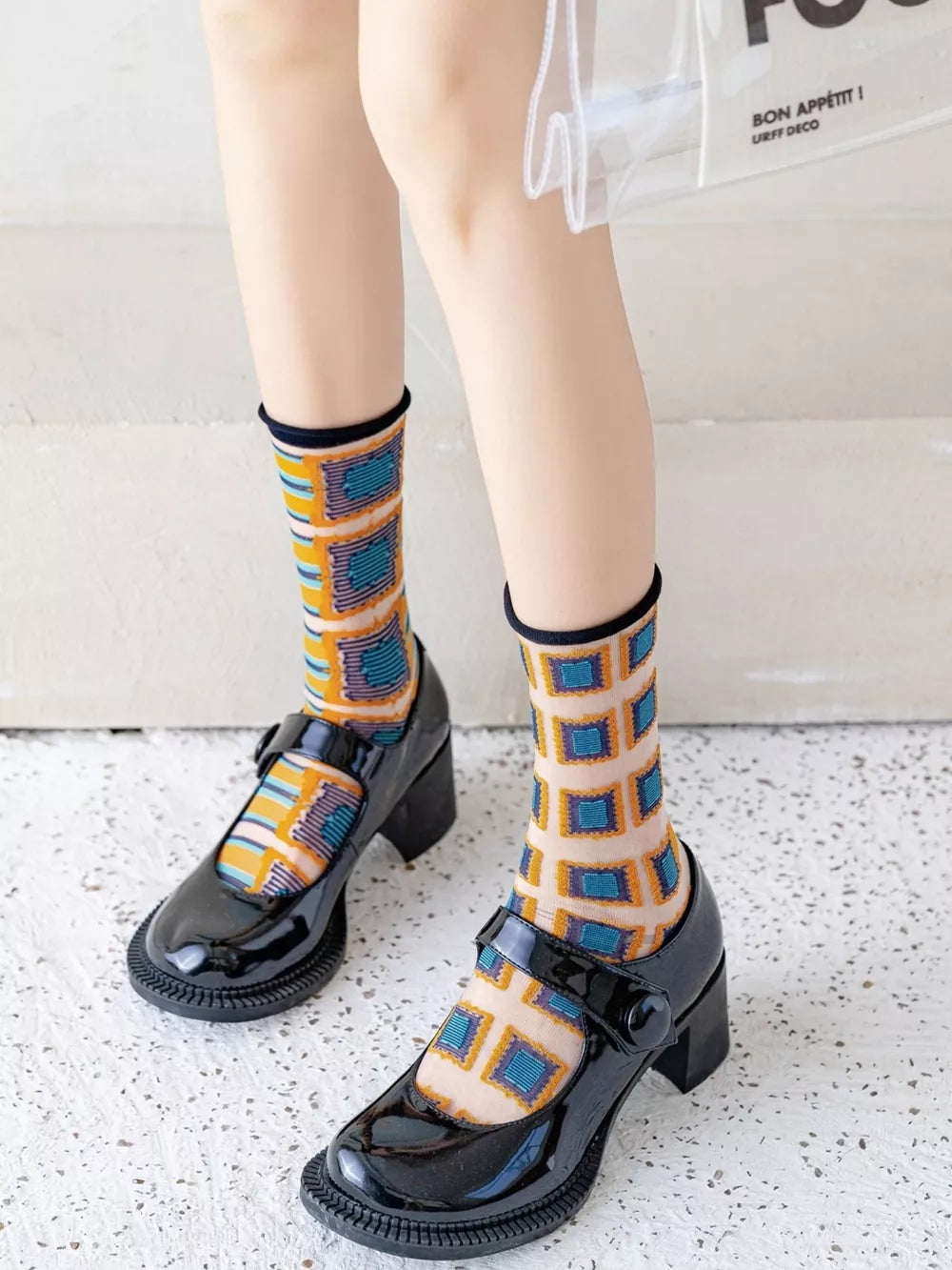 polyester Imported Size &amp socks in teal with fitted silhouette