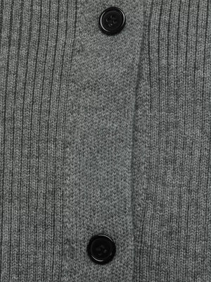 charcoal cardigan with stretchy and long sleeve