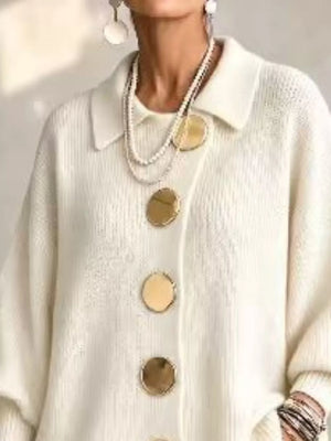 100% polyester Care instructions: Machine wash cold cardigan in Pink with relaxed silhouette
