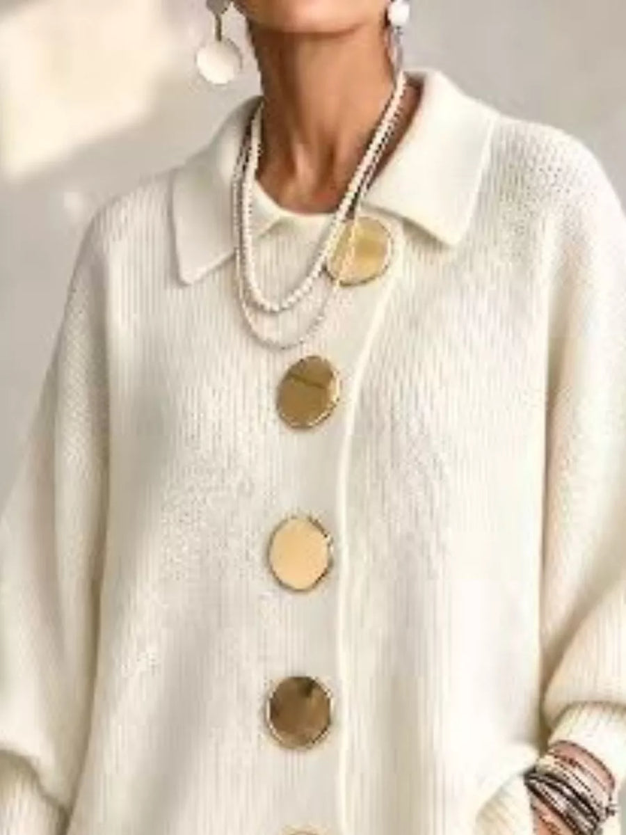 100% polyester Care instructions: Machine wash cold cardigan in Pink with relaxed silhouette