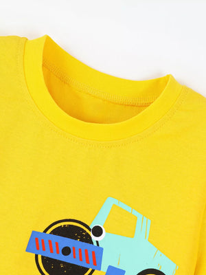 Children's Construction Truck Graphic T-shirt option 3