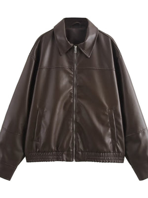 black bomber jacket with seam detail and long sleeve