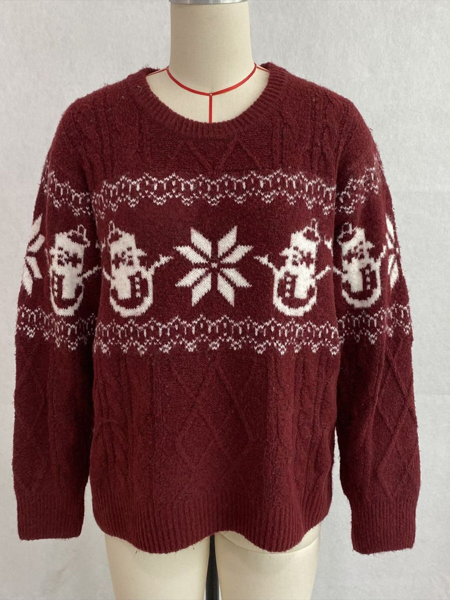ivory pullover sweater with stretchy and long sleeve